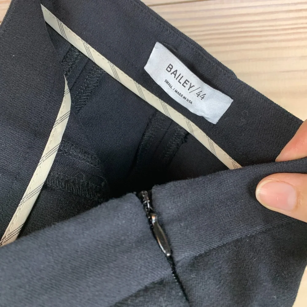 BAILEY 44 Pants‎ Women Small Cropped Straight Black Stretch Career Minimalist
